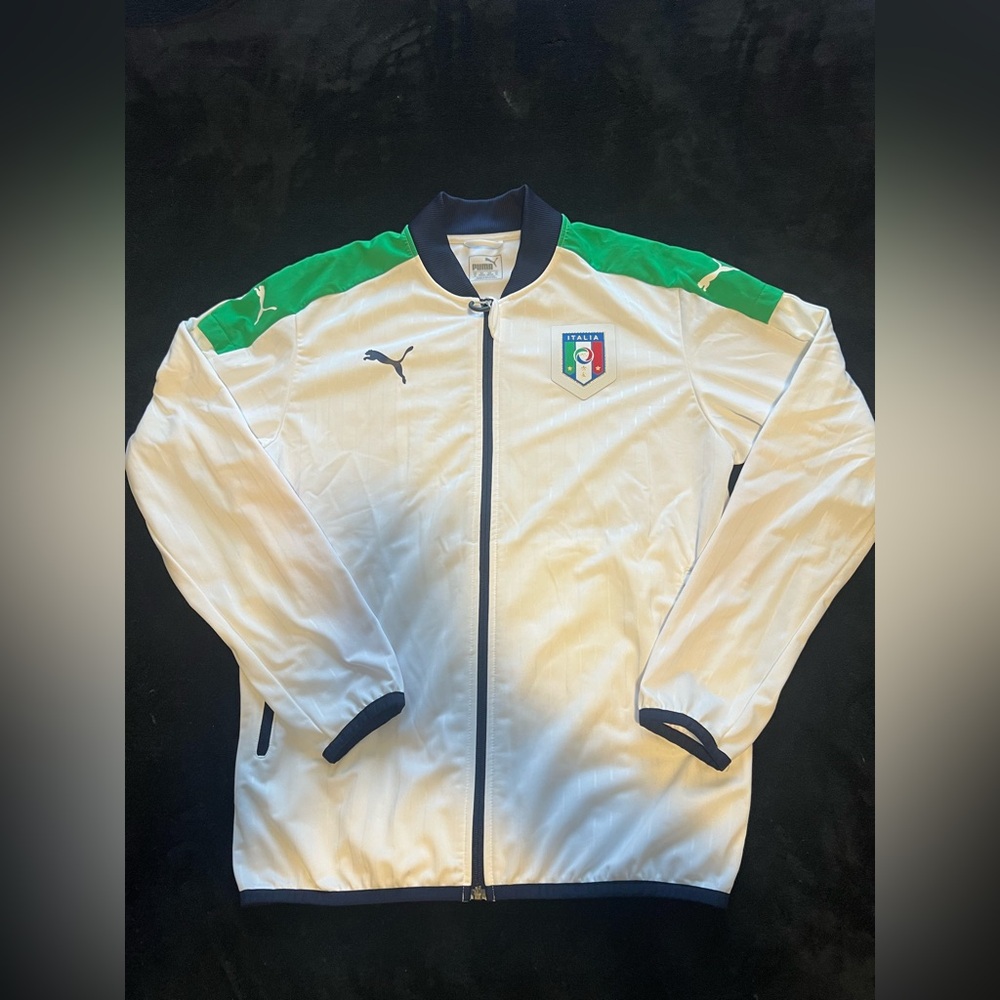 NWOT Puma Italy Itália National Team Soccer Warmup Track Jacket Size M